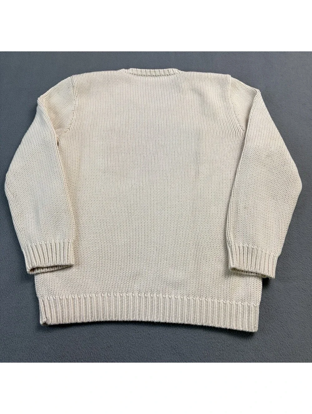 Polo Ralph Lauren American Flag Sweater Boys Size XL (?) Cream